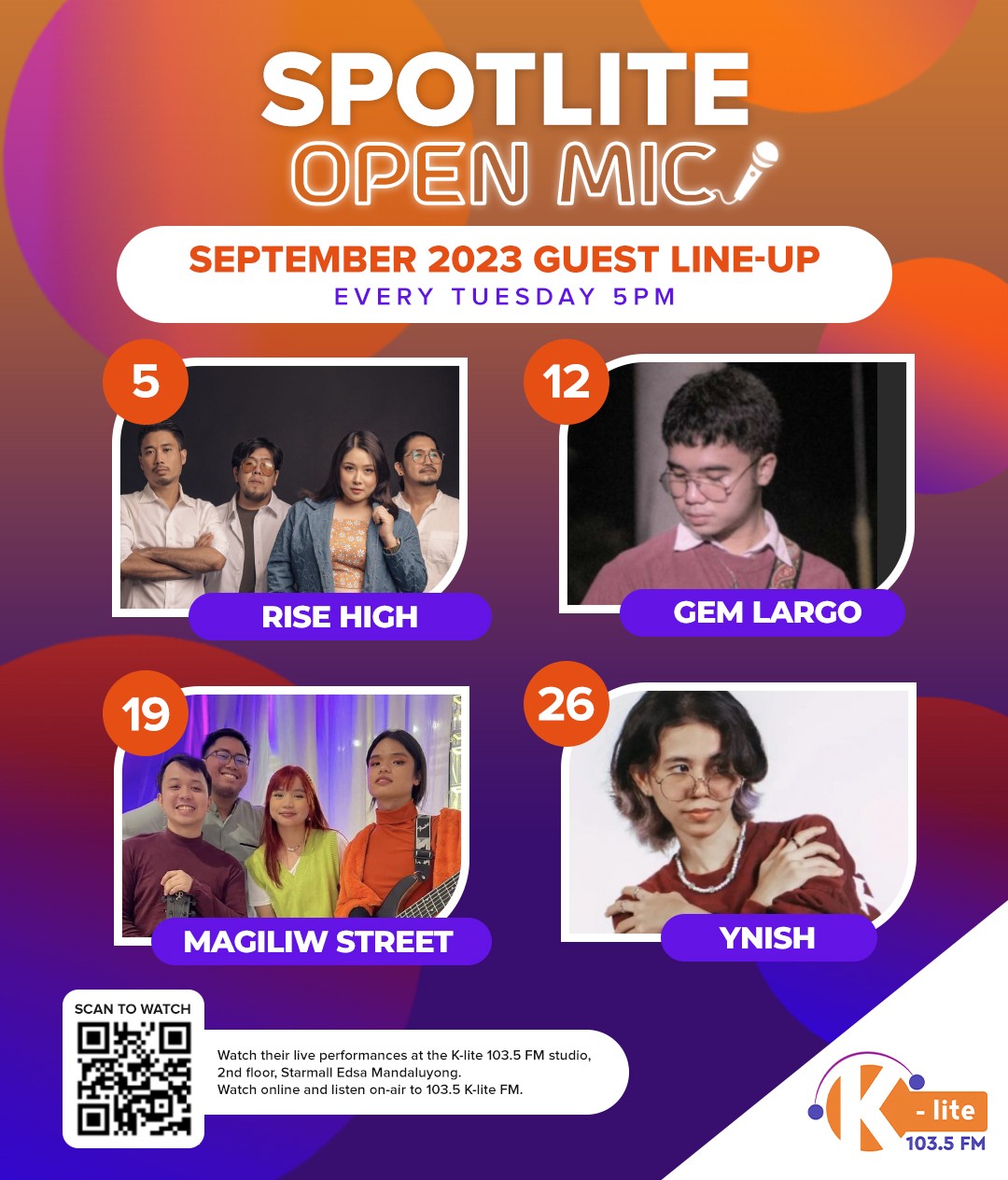 Spotlite Open Mic - September 2023